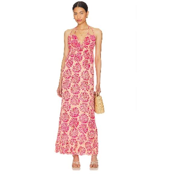 Tiare Hawaii Nanea Daisy Print Maxi Dress Size One Size - Picture 3 of 10